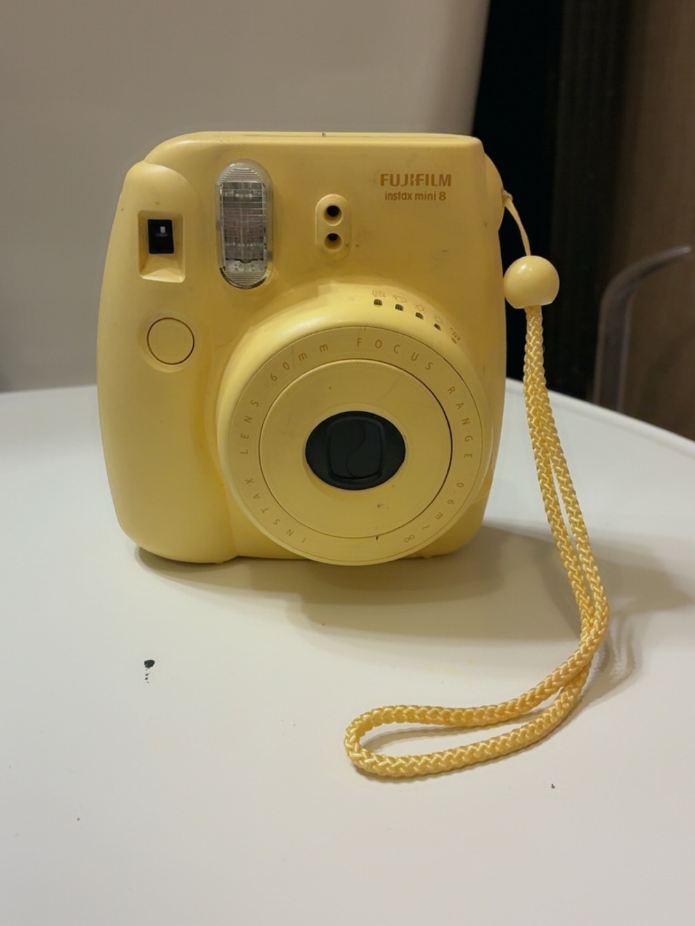 Fujifilm Instax Mini 8 Instant Camera - Pastel Yellow